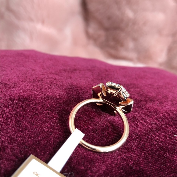Ted Baker Crystal Rosette Ring - Rose Gold - Picture 5 of 6